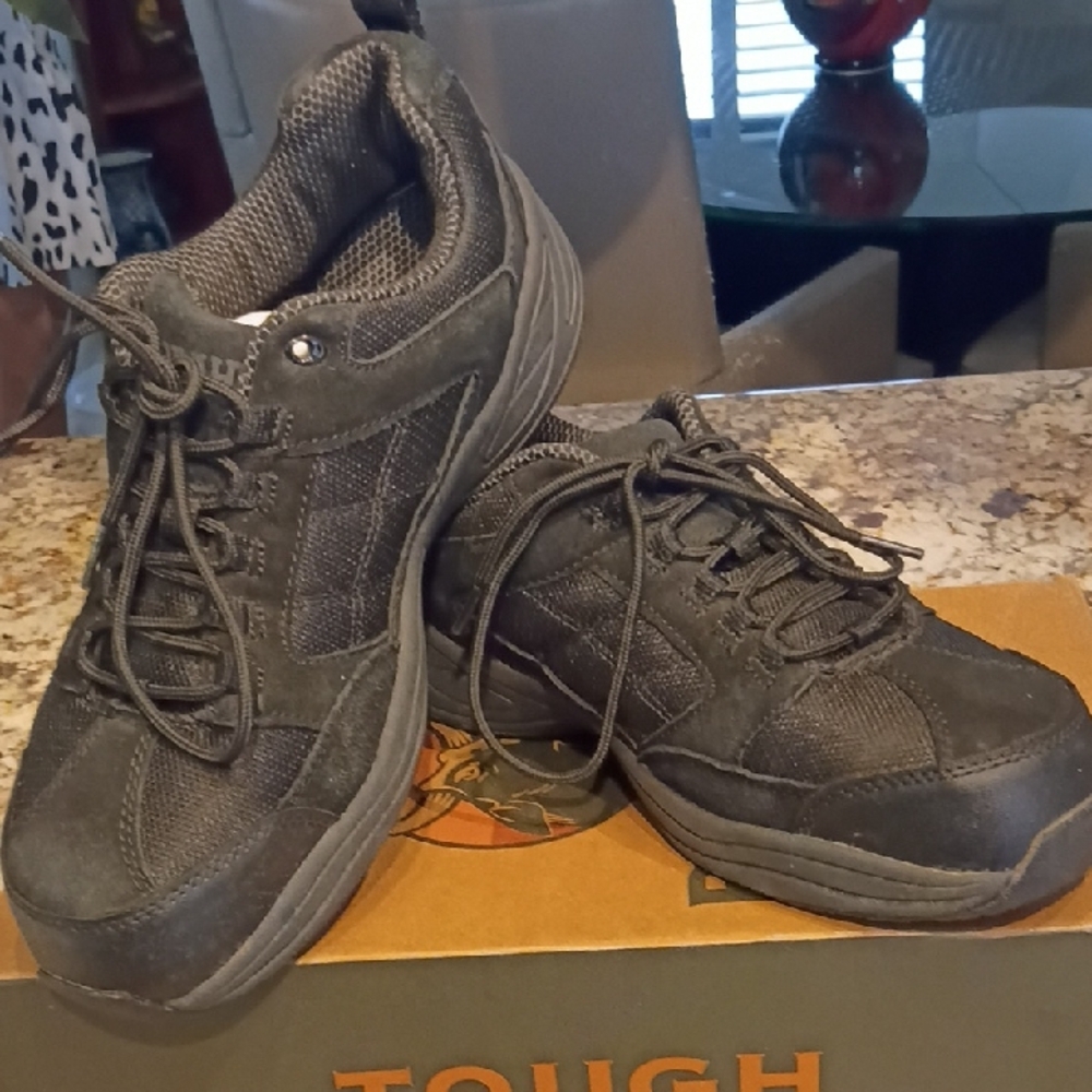 Men's Black Steel Toes Work Shoes